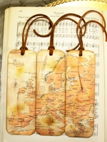 etsy PrayerNotes Vintage Map Bookmarks